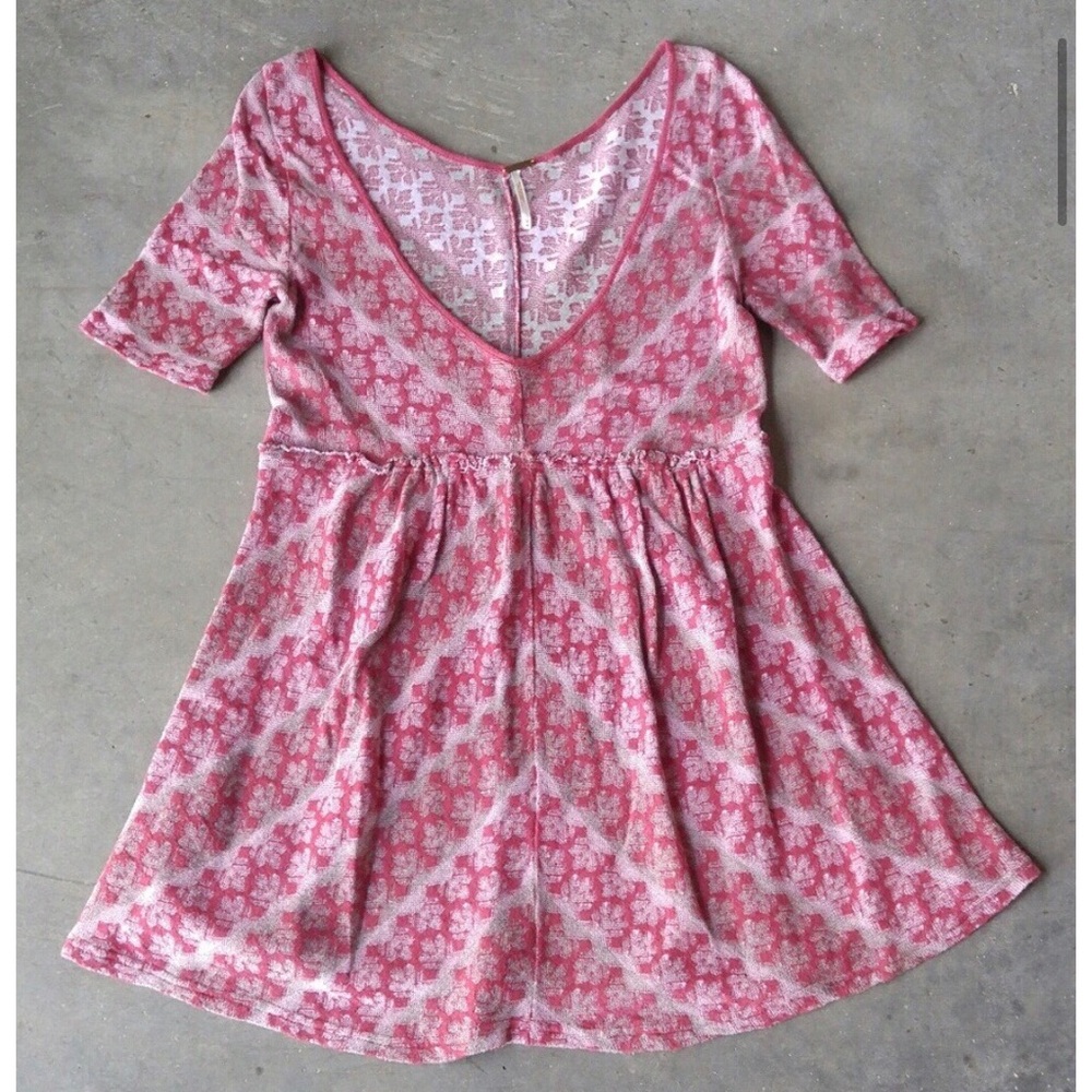 Free People Deep V Babydoll Top